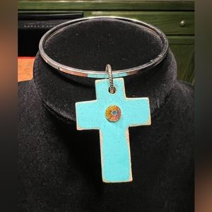 Sookie Sookie Bangle Charm Cross Bracelet